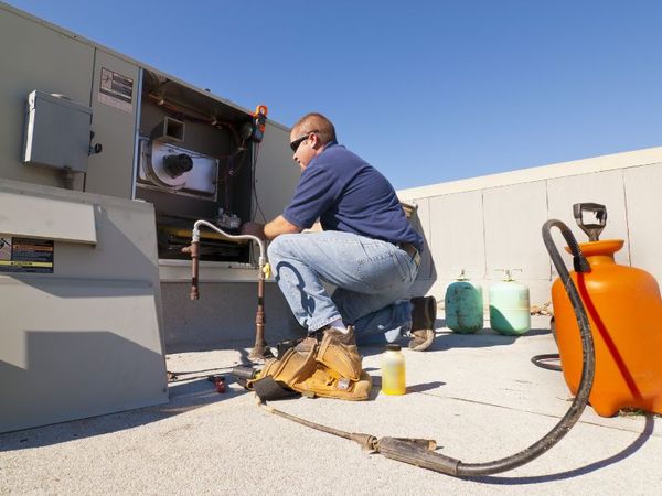 Fixing an HVAC unit
