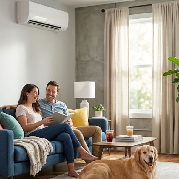 Comfortable home interior highlighting effective ac cooling and temperature balance.
