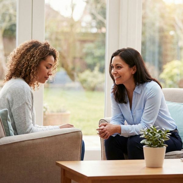 Talking to a mental health professional