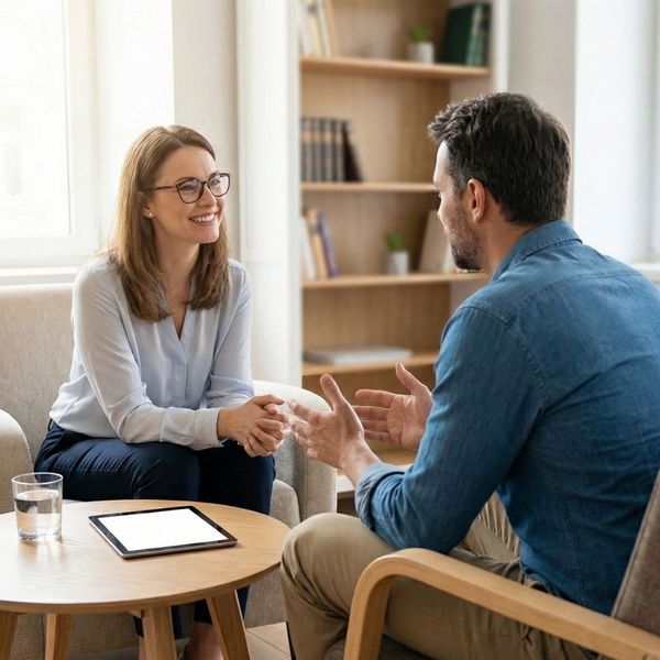 Talking to mental health professional