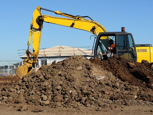 image of dirt being worked