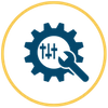 icon of wrench and gear
