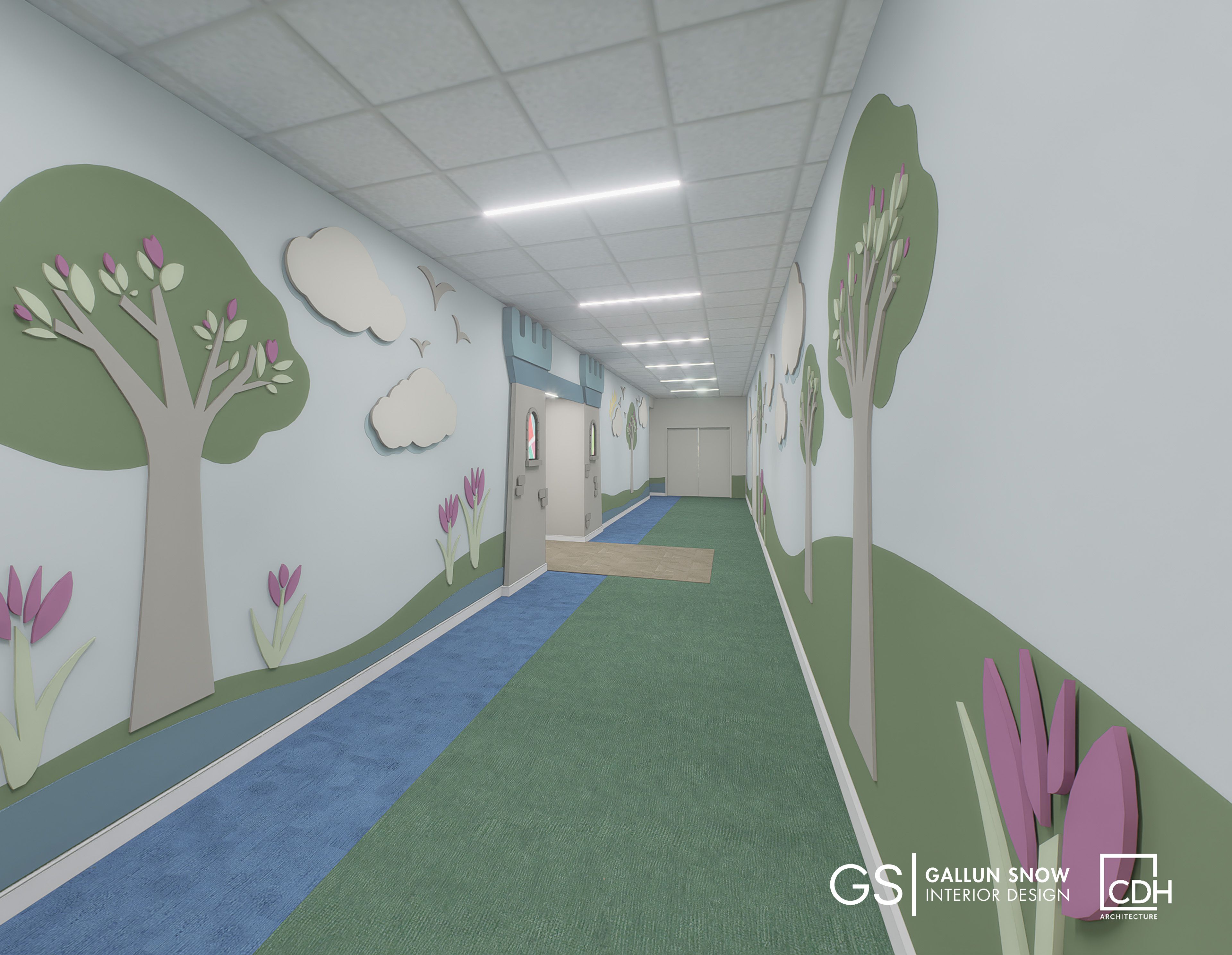 WATERMARKING RENDERING_ LOGOS_BUFORD CHILDRENS HALLWAY.jpg