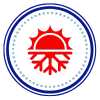 sun and snowflake icon sun and snowflake icon