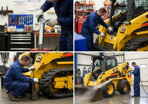 Heavy Equipment Maintenance Collage