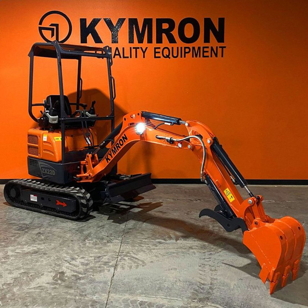 orange mini excavator 