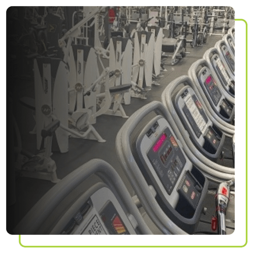 workout machines at gym