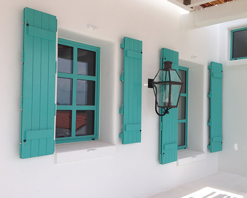 Hurricane colonial shutters offer reliable and convenient storm protection with a distinct architectural flair. Once installed, these storm shutters become a permanent and durable part of your home, providing you with protection for years to come. When the skies begin to turn darker and the storm rolls in, they can be closed in moments to provide your home with the maximum protection you need, when you need it. Colonial Shutters