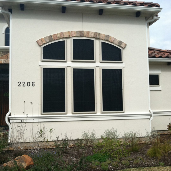 home window with storm screens