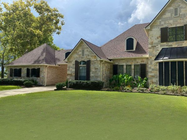 Houston home with colonial shutters