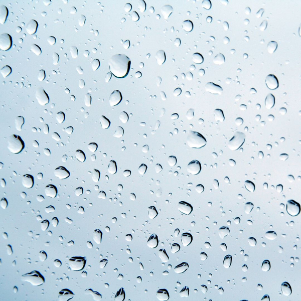 Water on window