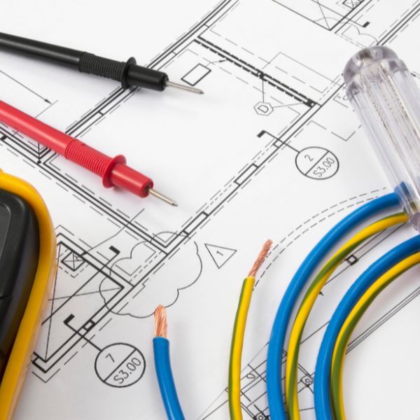 electrical equipment on house plans
