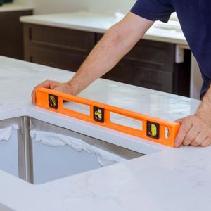 leveling new countertop