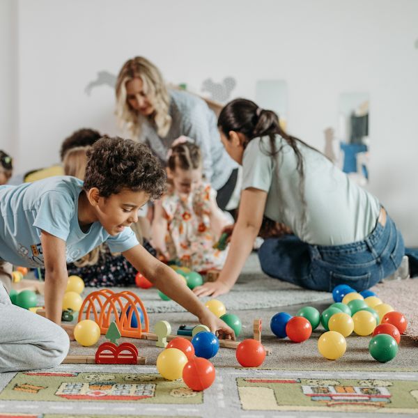 Children playing together.