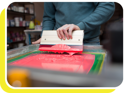 screen printing by hand