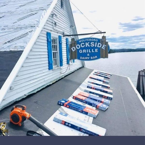 roofing project on top of commercial restauarant