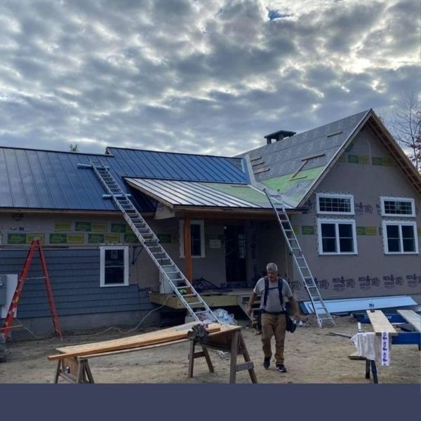 a roofing project in process