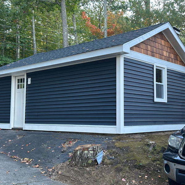 A residence with asphalt shingles