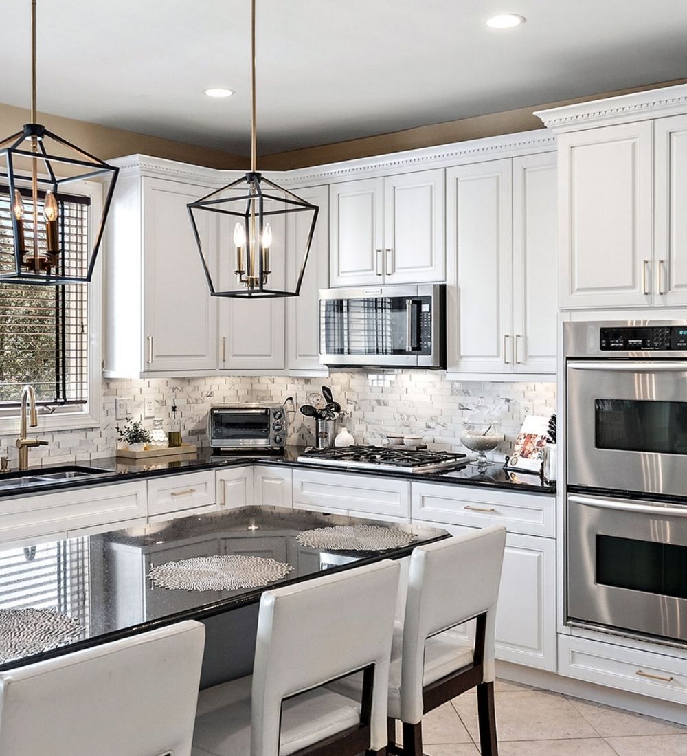 white farmhouse cabinets