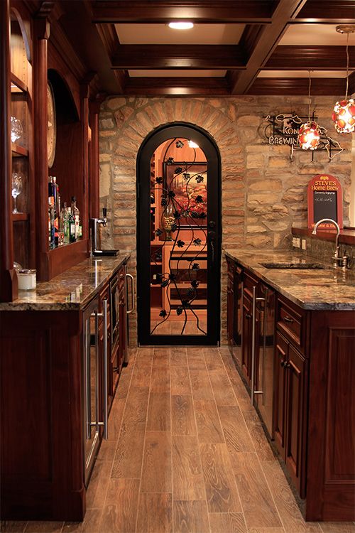 Iron basement bar door