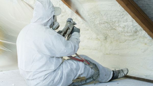 Spray foam insulation