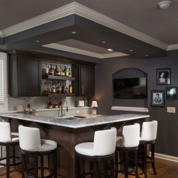 finished bar for basement 