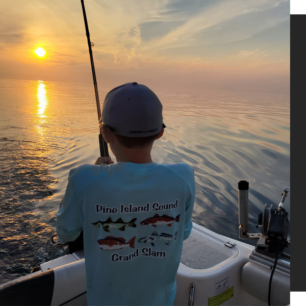 back of a boy fishing back of a boy fishing