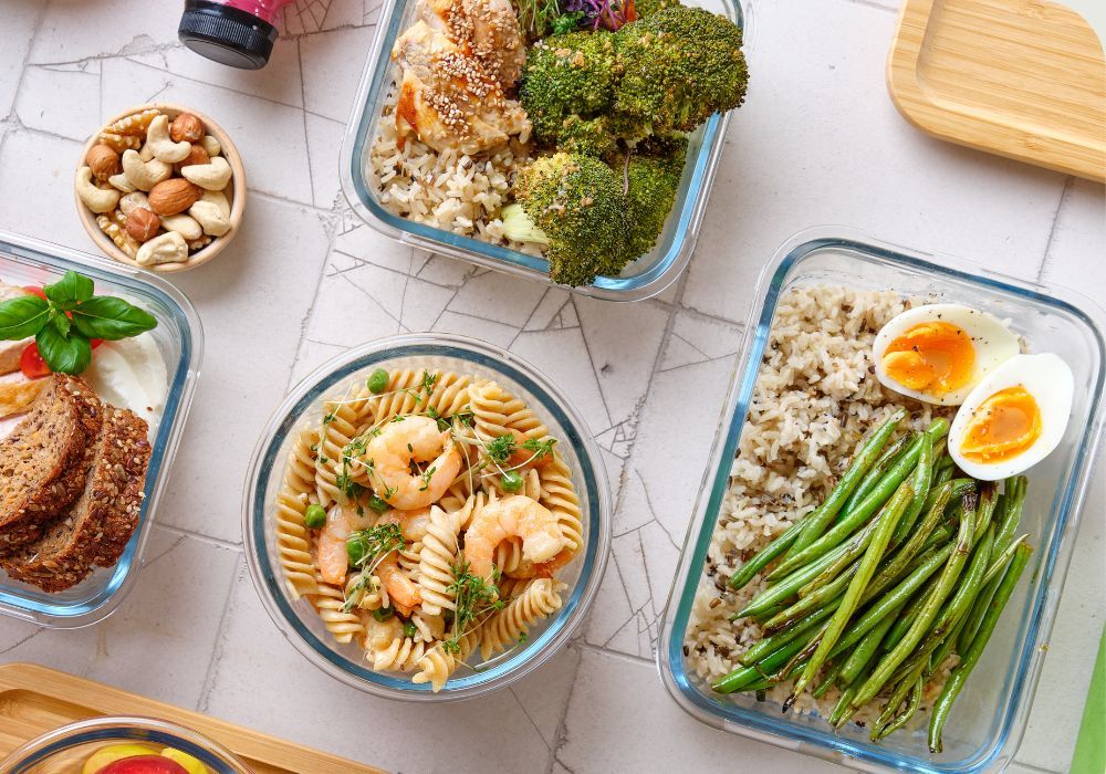 Different prepped meals