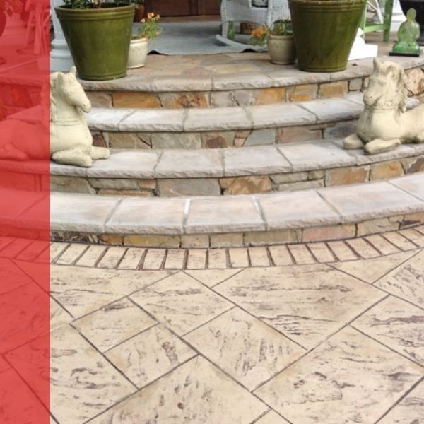 concrete walkway and stairs