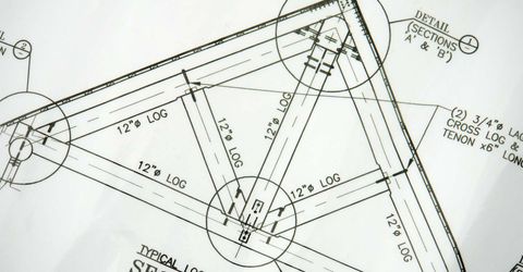 A blueprint for a custom home build