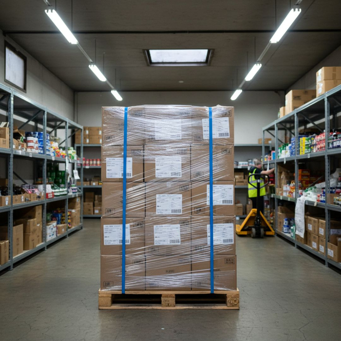 full pallet in warehouse