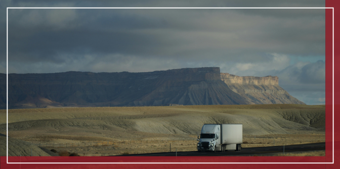 truck on the open highway
