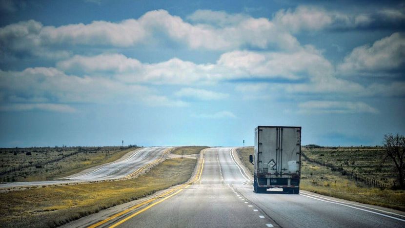 truck on highway