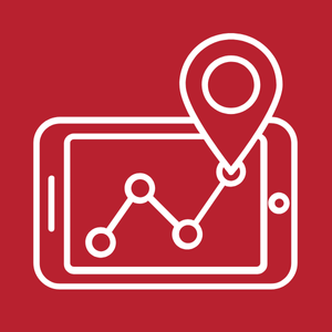 icon showing tracking technology icon showing tracking technology