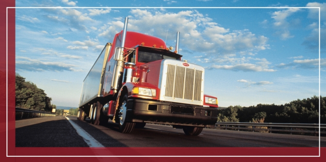 truck on the highway