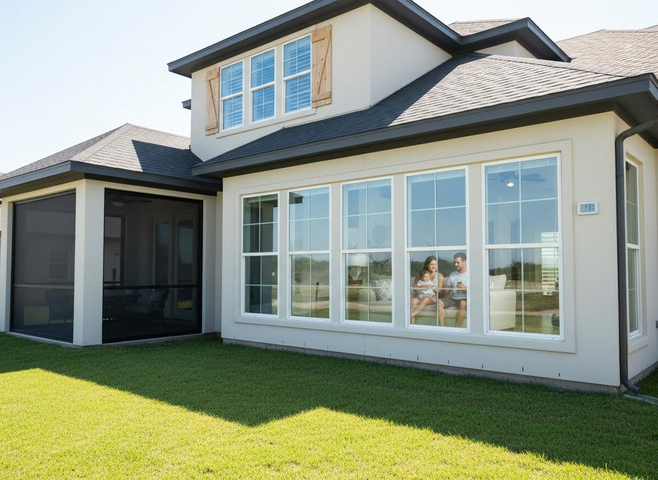 Modern House with Family and Screened Porch