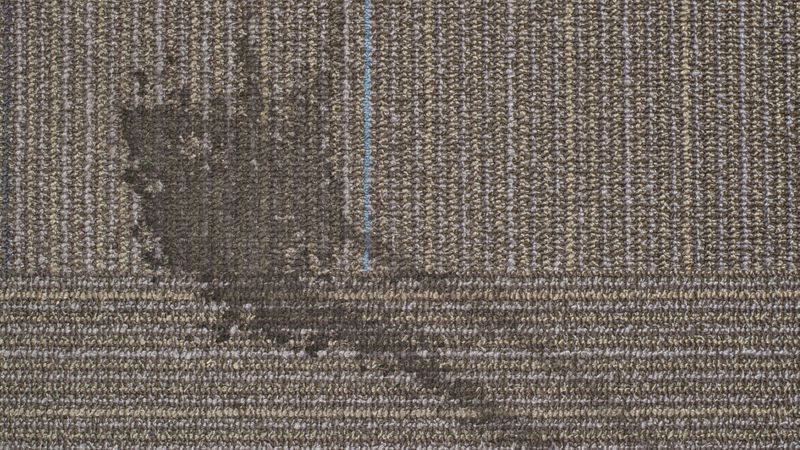 Dark carpet stain