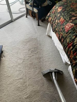 cleaning bedroom carpet