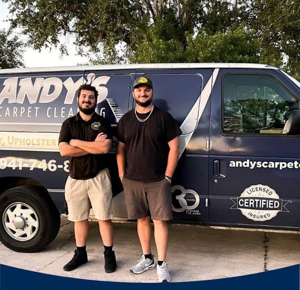 Andy's carpet cleaning team