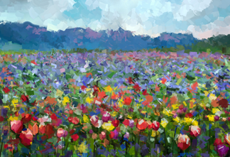 Painting of flowers