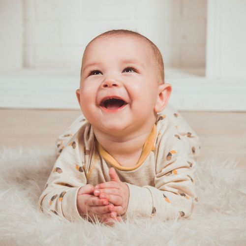 smiling infant smiling infant