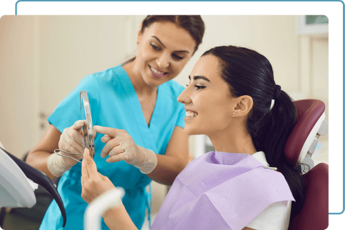 dentist with patient dentist with patient