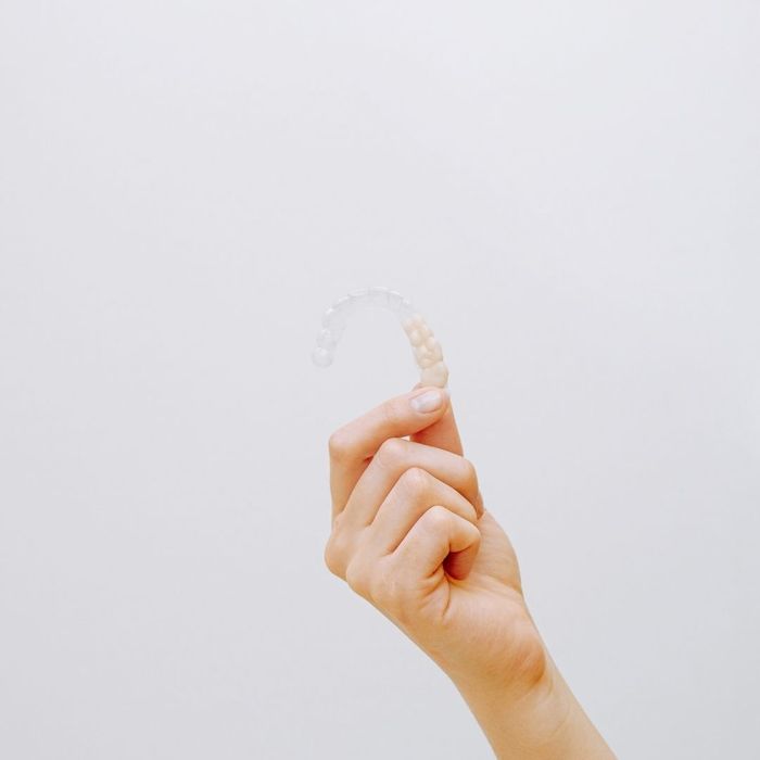 holding aligner up to show invisibility holding aligner up to show invisibility