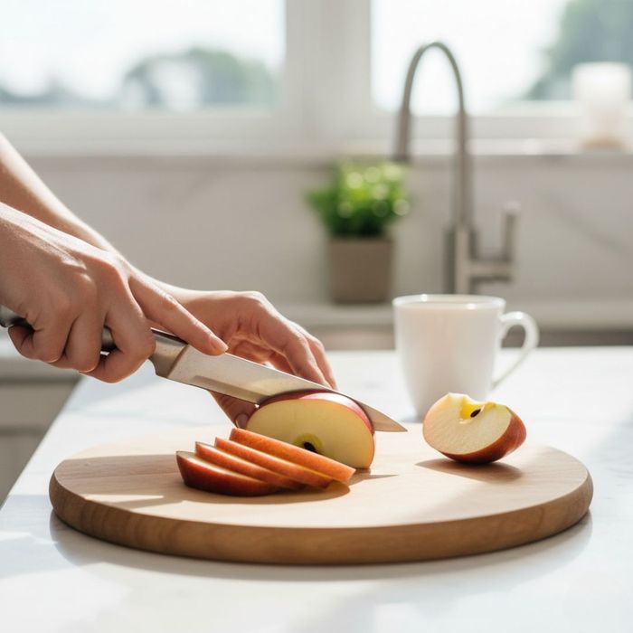 thinly slicing apple thinly slicing apple