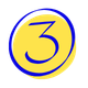 circle icon with the number 3