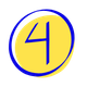circle icon with the number 4