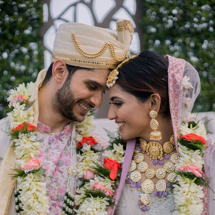 Indian couple newly married