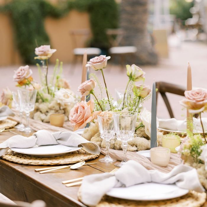 place settings at a table