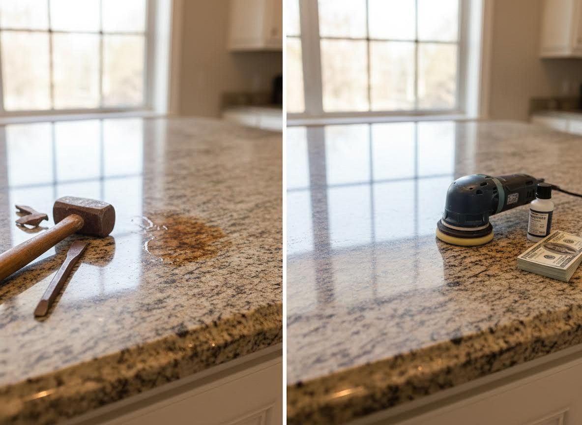 Granite Countertop Restoration Before and After