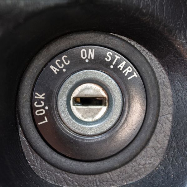 silver car ignition